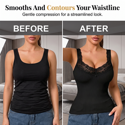 ⏰🍂Autumn Early Bird Sale--Women's Plus Size Lace Slim Fit Tank Top