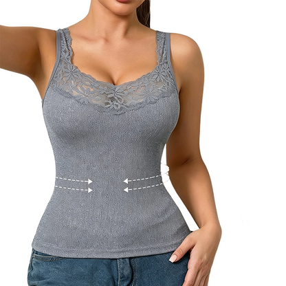 ⏰🍂Autumn Early Bird Sale--Women's Plus Size Lace Slim Fit Tank Top