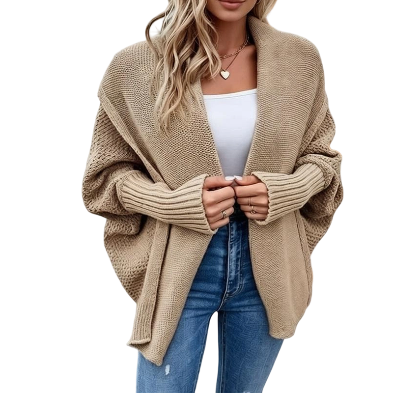 Women's Batwing Sleeve Chunky Knit Cardigan