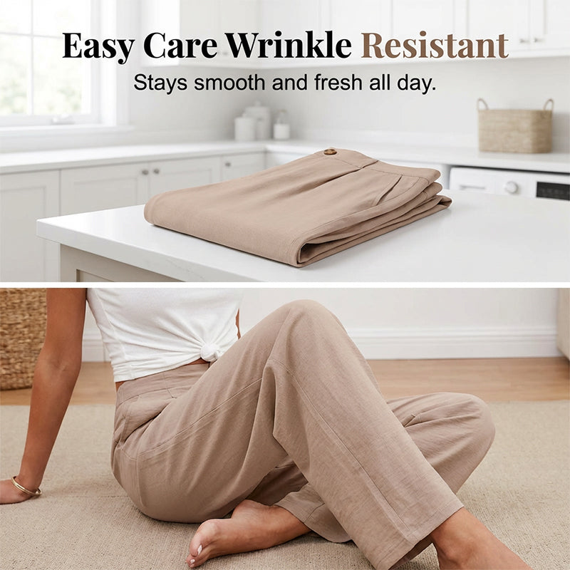 ⏰🍂Autumn Early Bird Sale-Women's High Waist Wide-Leg Casual Pants
