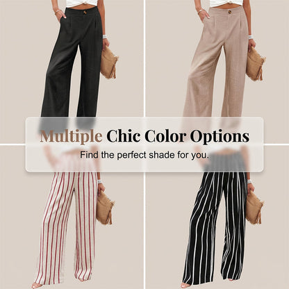 ⏰🍂Autumn Early Bird Sale-Women's High Waist Wide-Leg Casual Pants