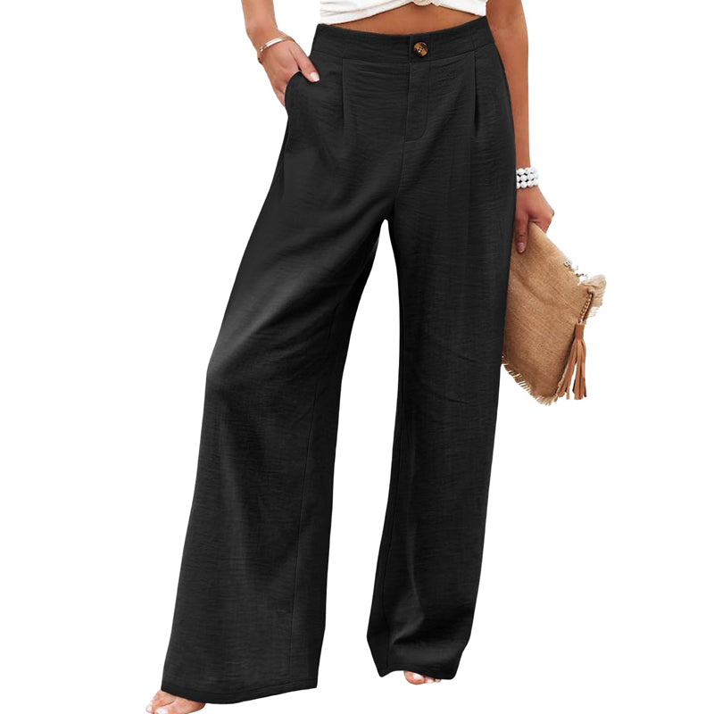 ⏰🍂Autumn Early Bird Sale-Women's High Waist Wide-Leg Casual Pants