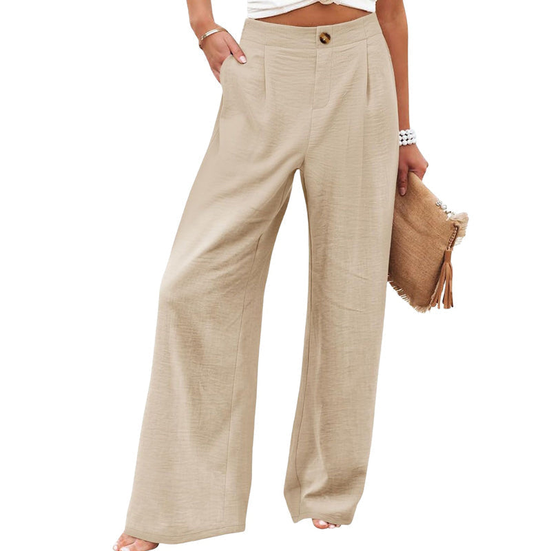 ⏰🍂Autumn Early Bird Sale-Women's High Waist Wide-Leg Casual Pants