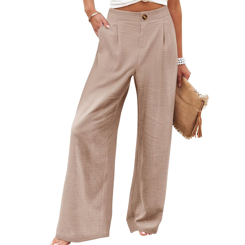 ⏰🍂Autumn Early Bird Sale-Women's High Waist Wide-Leg Casual Pants