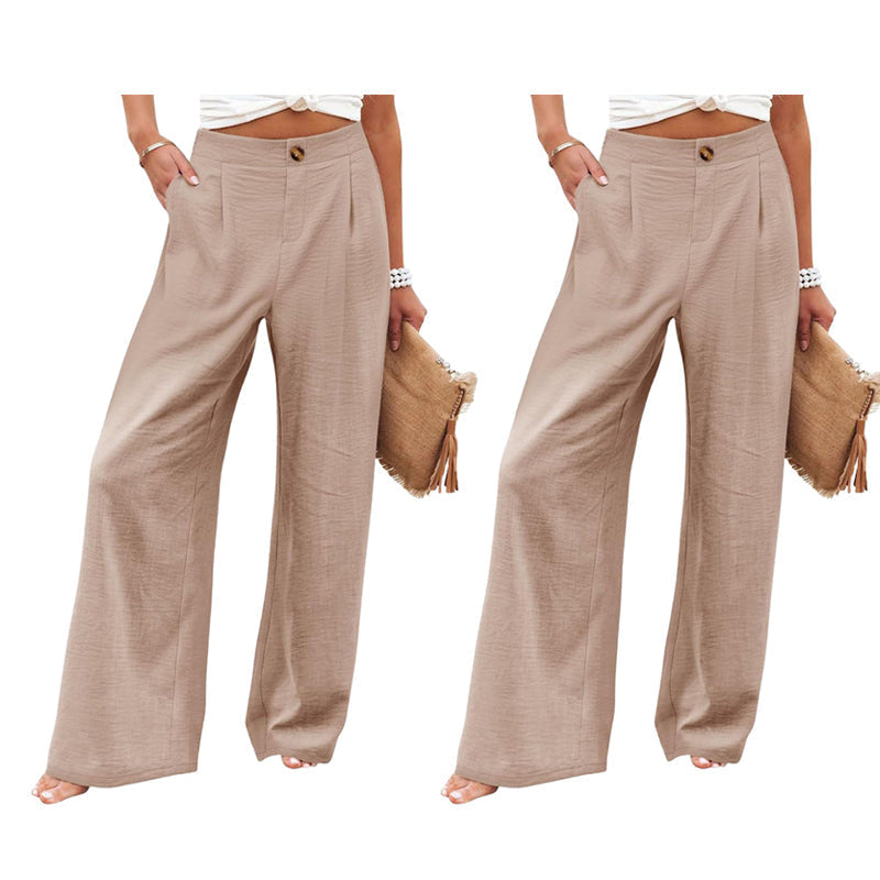 ⏰🍂Autumn Early Bird Sale-Women's High Waist Wide-Leg Casual Pants