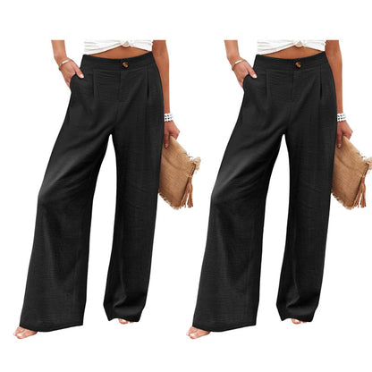 ⏰🍂Autumn Early Bird Sale-Women's High Waist Wide-Leg Casual Pants
