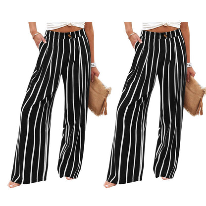 ⏰🍂Autumn Early Bird Sale-Women's High Waist Wide-Leg Casual Pants