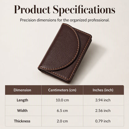 Slim PU Leather Business Card Holder