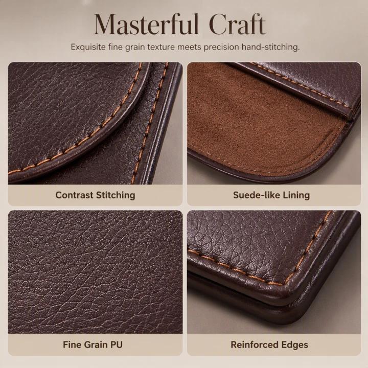Slim PU Leather Business Card Holder