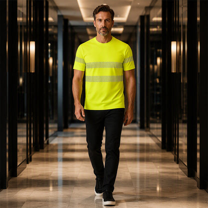 Men's Color-Block Striped T-Shirt