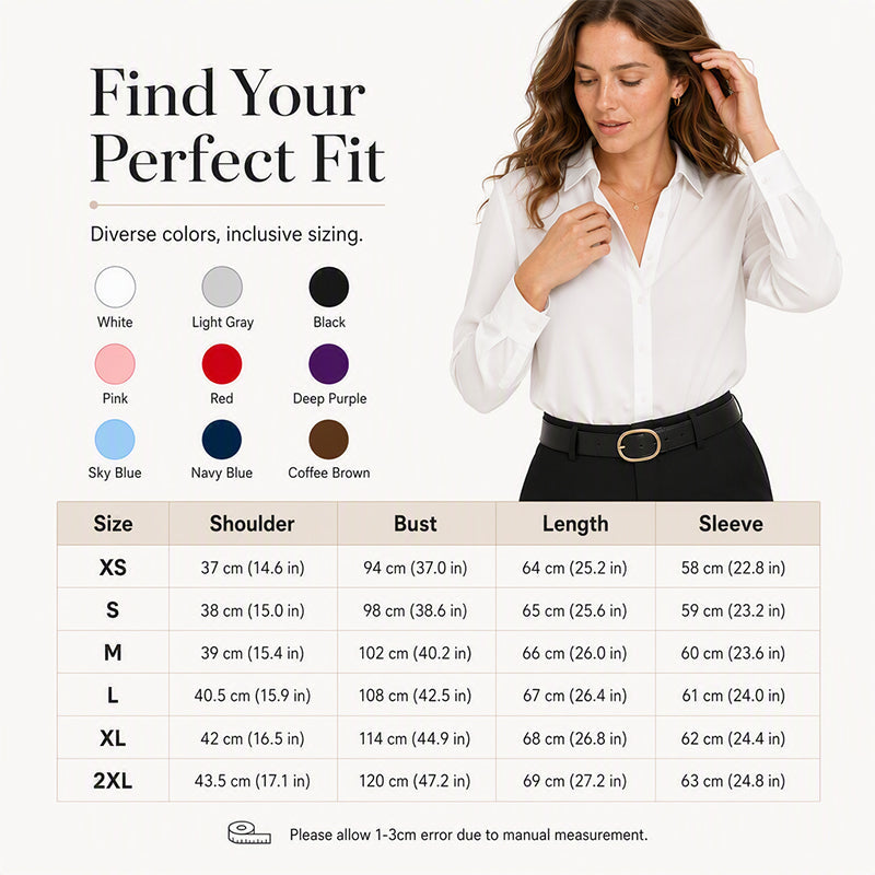 👚New Arrivals - Satin Button-Front Shirt – Soft Fluid Drape & Versatile Pairing for Any Occasion