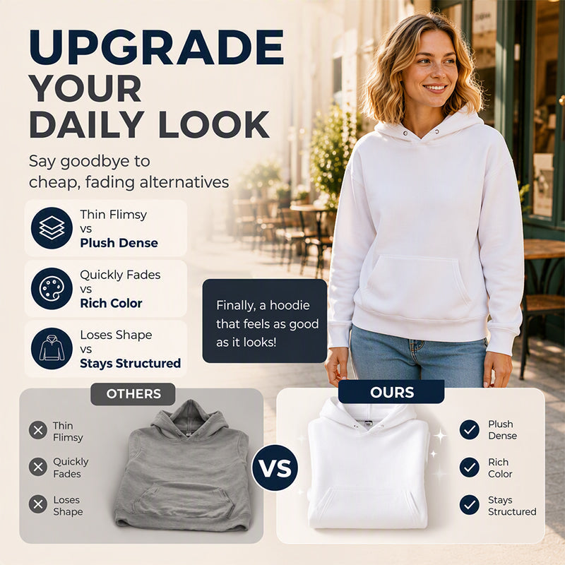Unisex Minimalist Graphic Hooded Sweatshirt