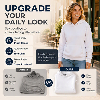 Unisex Minimalist Graphic Hooded Sweatshirt