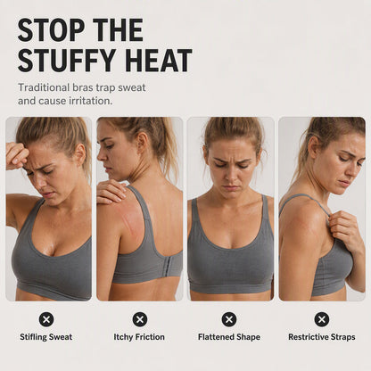 🔥 2026 Fresh Drops | Flat 50% OFF Today! 💸💖Women's Hollow Mesh Push Up Sports Bra