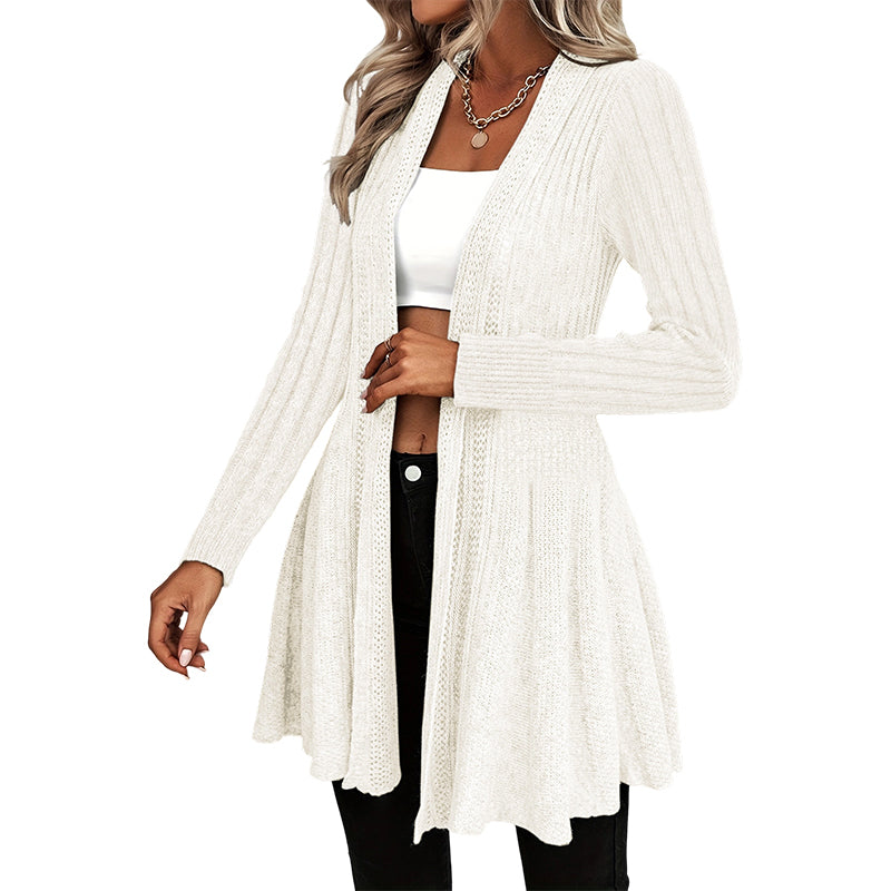 🌸🧥New Arrivals - Elegant Open Cardigan with Knit Texture – Soft Comfort & Versatile Style for Any Occasion