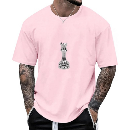 Men's Chess Graphic Crew Neck T-Shirt