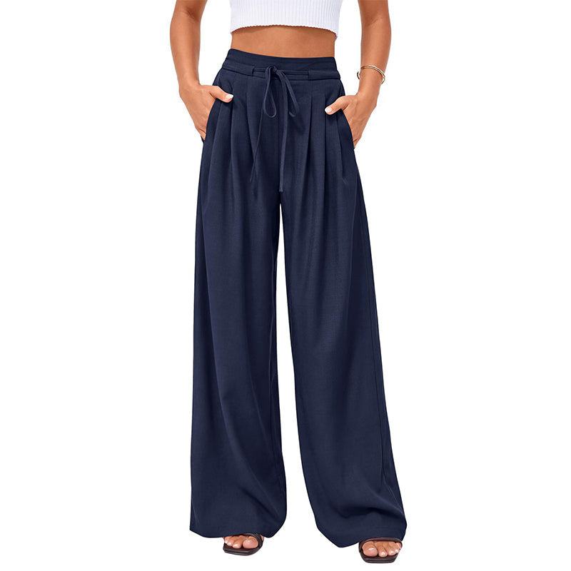 ⌛Limited-Time Offer🛍️Women's Casual Flowy Pleated Wide-Leg Pants