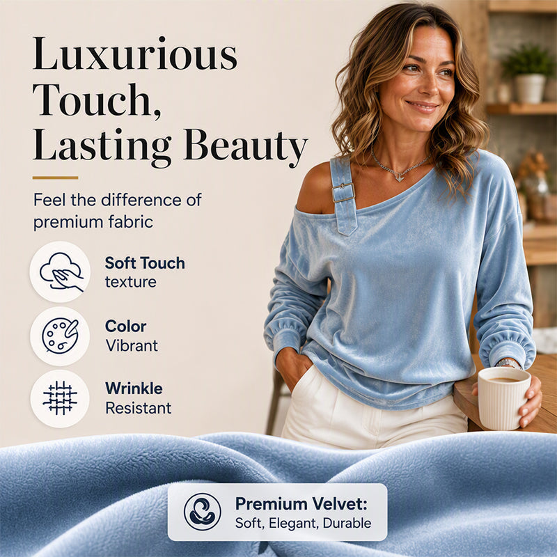 Women's Off Shoulder Loose Pullover Top