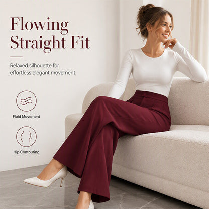 ✨New Arrivals & Special Offers-Women's Elegant  High Waist Wide Leg Pants