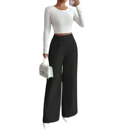 ✨New Arrivals & Special Offers-Women's Elegant  High Waist Wide Leg Pants