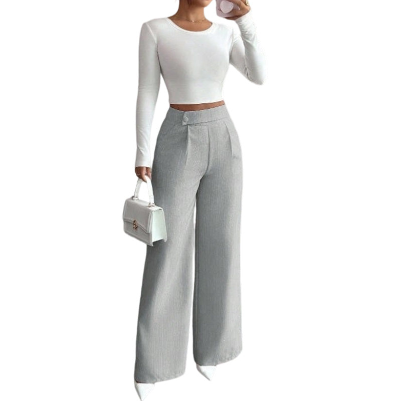 ✨New Arrivals & Special Offers-Women's Elegant  High Waist Wide Leg Pants