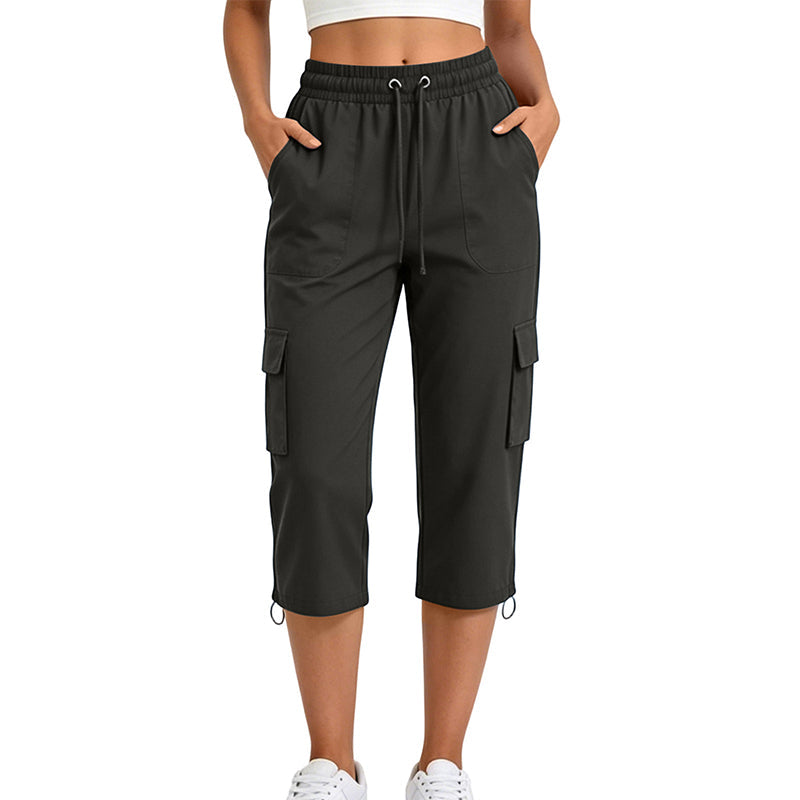 Women's Casual Cargo Capri Pants