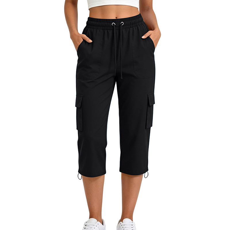 Women's Casual Cargo Capri Pants