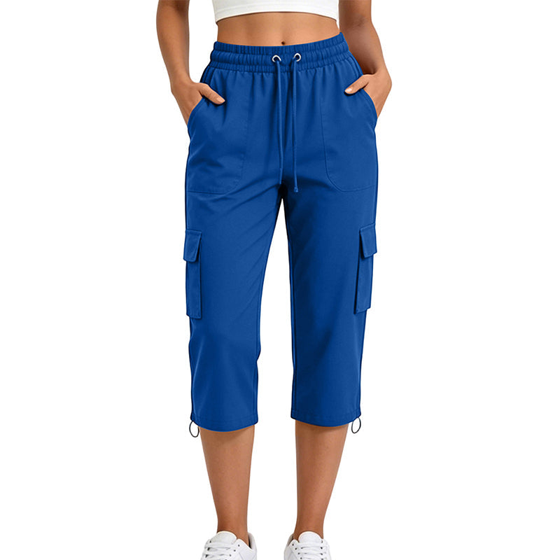 Women's Casual Cargo Capri Pants