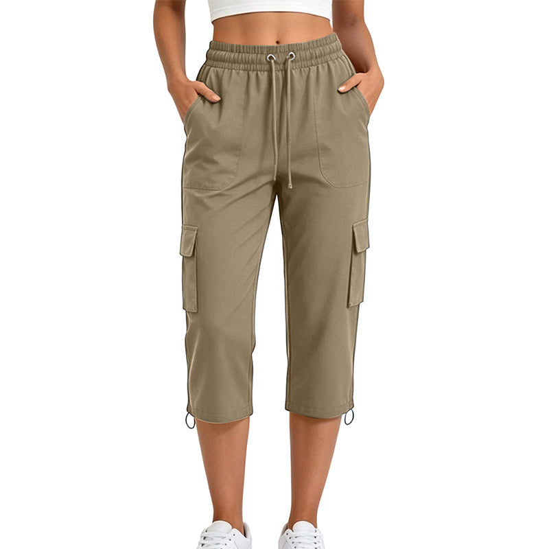 Women's Casual Cargo Capri Pants