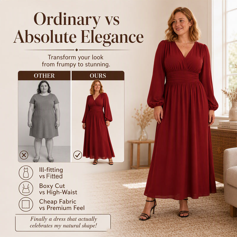 Women's High Slit Deep V Neck Maxi Dress