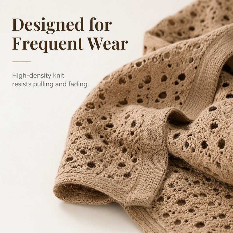 Women's Casual Openwork Lightweight Cardigan