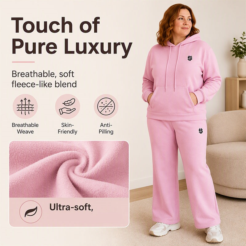 Women's Hoodie & Wide-Leg Pants Set