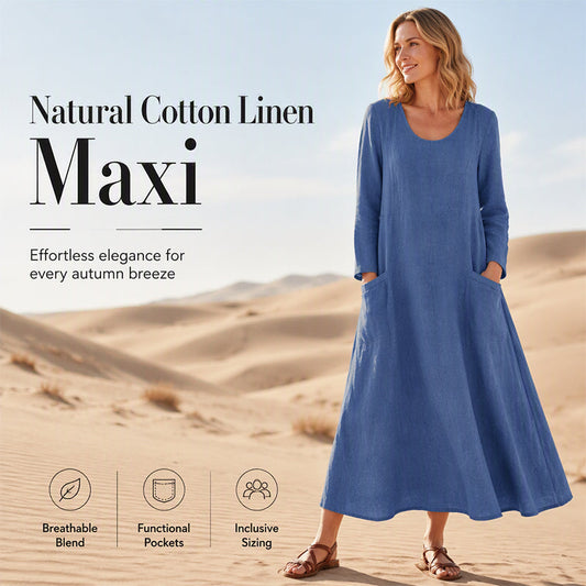 Women's Solid Color Long Sleeve Dress