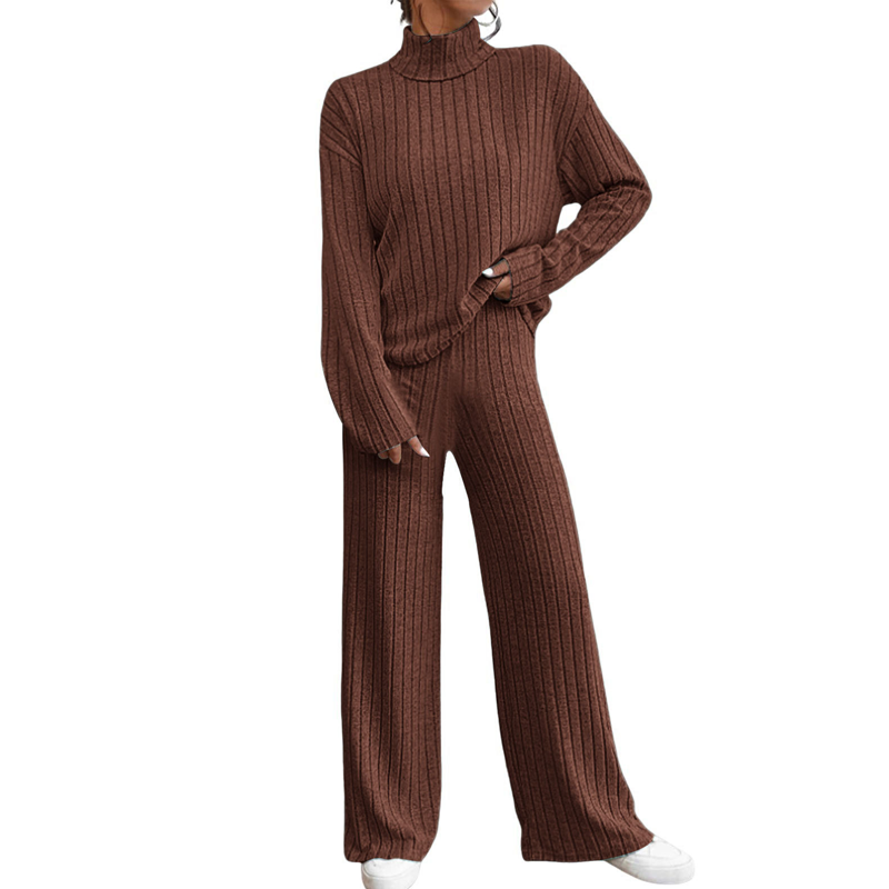Women's Cozy Ribbed Knit 2-Piece Set