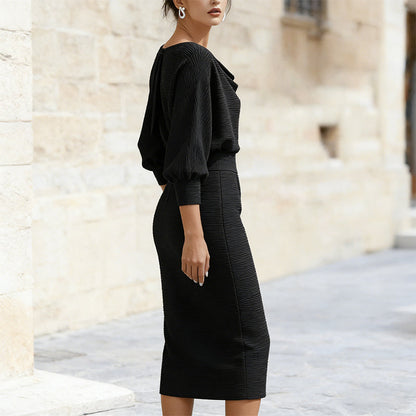Women’s Elegant Waist-Cinching Slimming Dress
