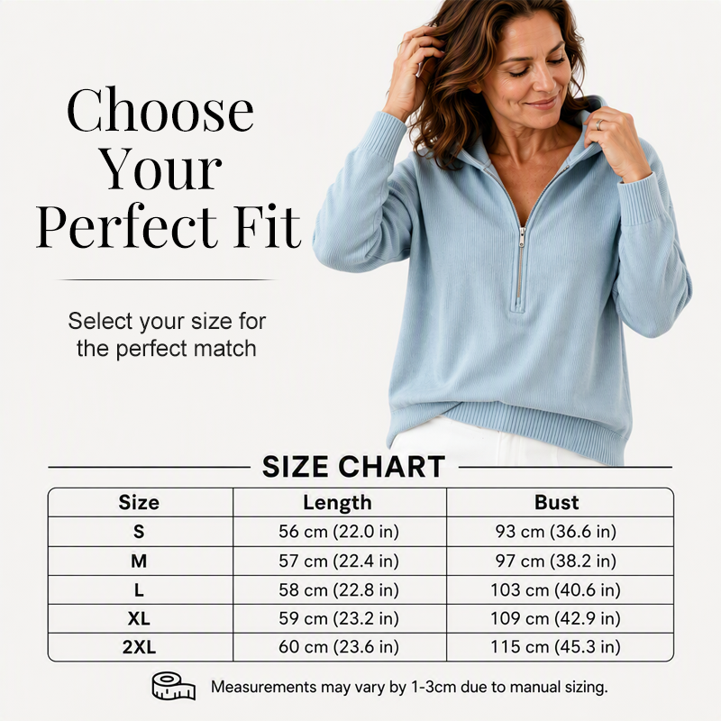 Women's Half Zip Hooded Sweatshirt