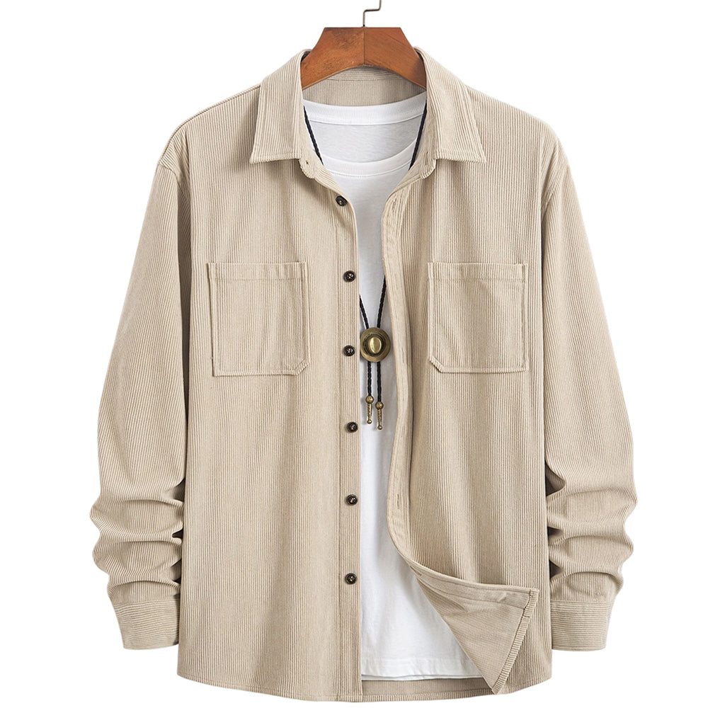 👔Men's Casual Corduroy Shirt Jacket – Classic Texture Meets Everyday Comfort