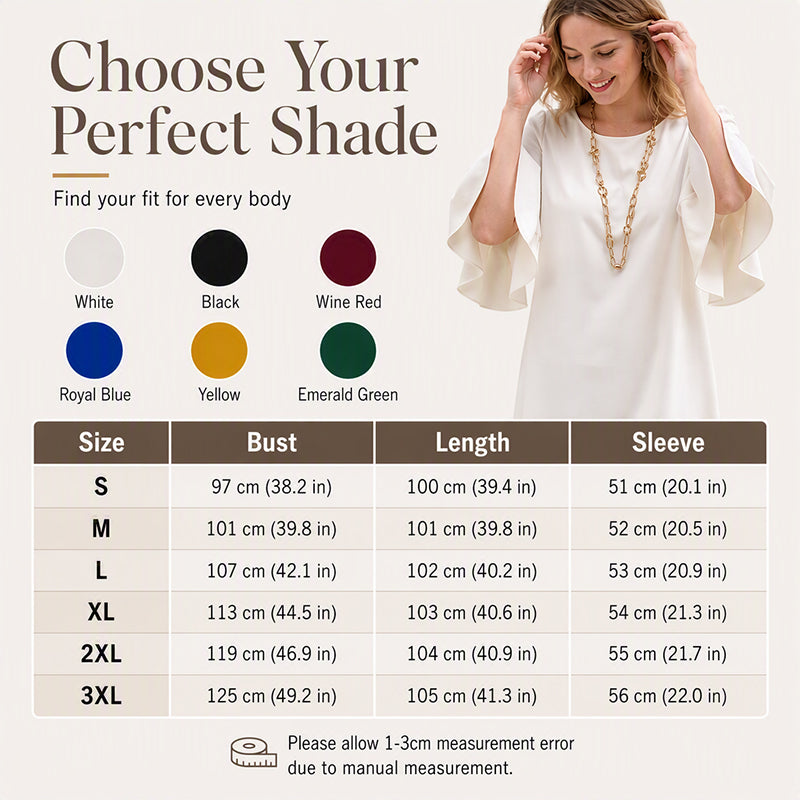 Women's Ruffle Bell Sleeve Dress