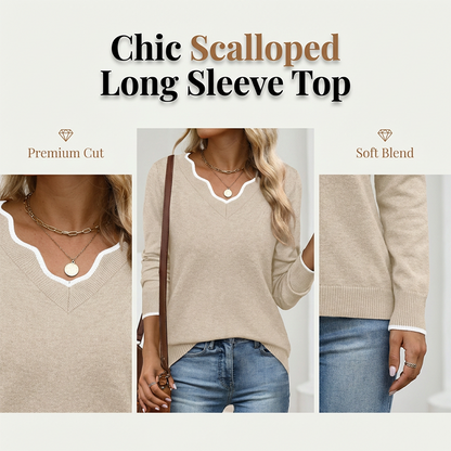 🍁New Fall Collection-Women’s Casual Long Sleeve Knit Top