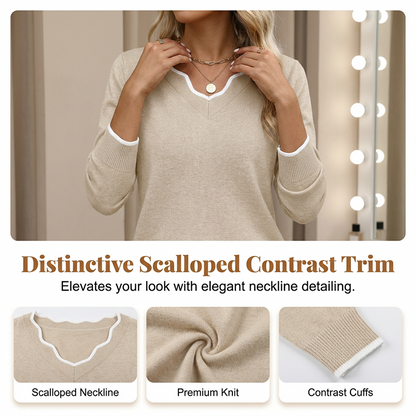 🍁New Fall Collection-Women’s Casual Long Sleeve Knit Top