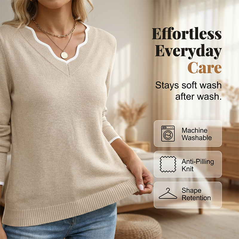 🍁New Fall Collection-Women’s Casual Long Sleeve Knit Top