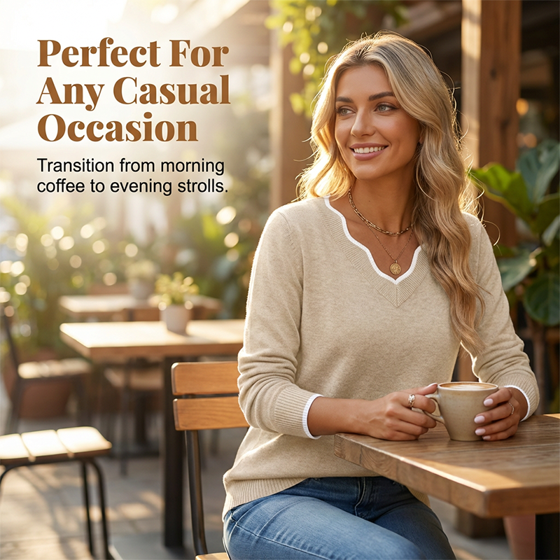 🍁New Fall Collection-Women’s Casual Long Sleeve Knit Top