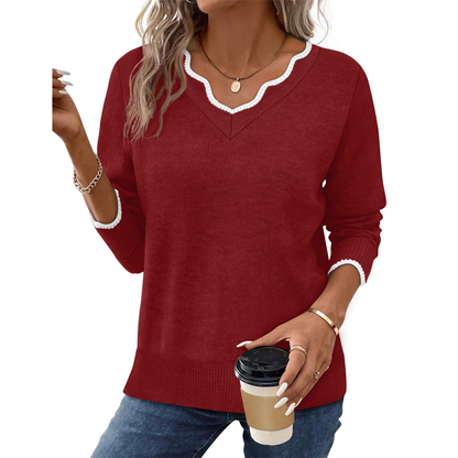 🍁New Fall Collection-Women’s Casual Long Sleeve Knit Top