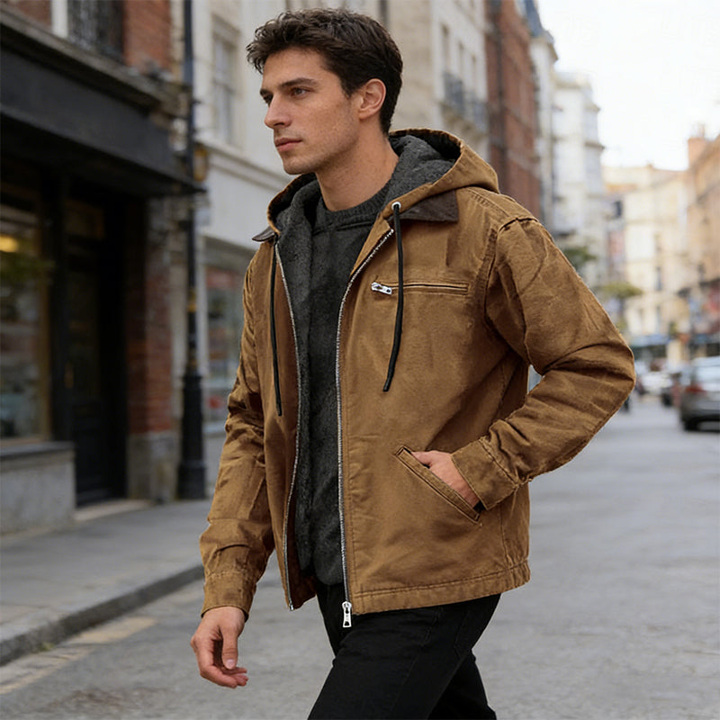 ⌛Limited-Time Offer🛍️Men's Warm Hooded Work Jacket