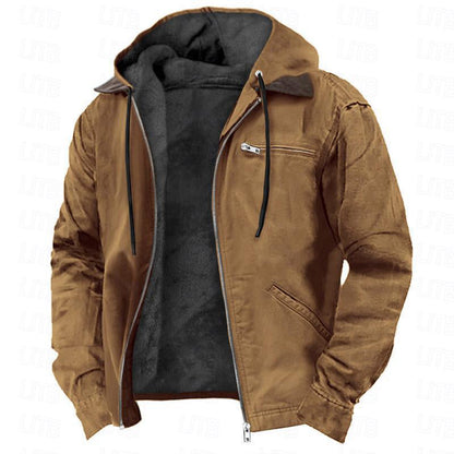 ⌛Limited-Time Offer🛍️Men's Warm Hooded Work Jacket