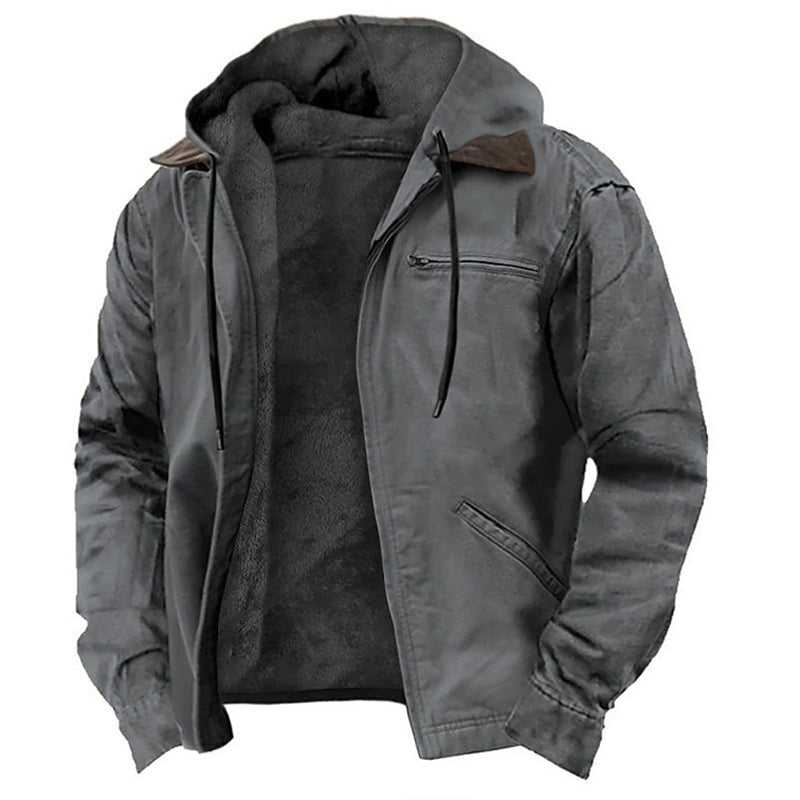 ⌛Limited-Time Offer🛍️Men's Warm Hooded Work Jacket