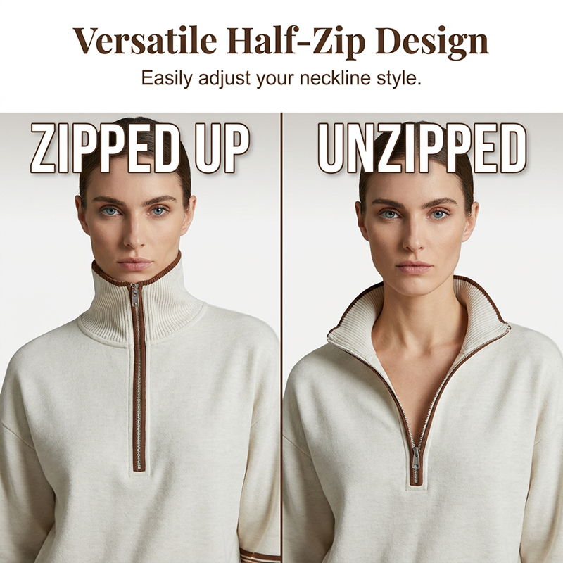 Women's Half-Zip Tracksuit Set