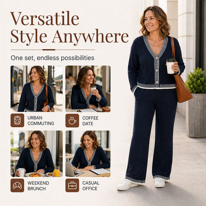 Women's Knit Two-Piece Sweater Set