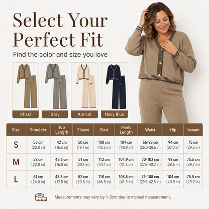 Women's Knit Two-Piece Sweater Set