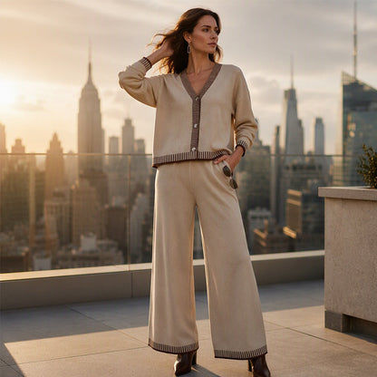 Women's Knit Two-Piece Sweater Set